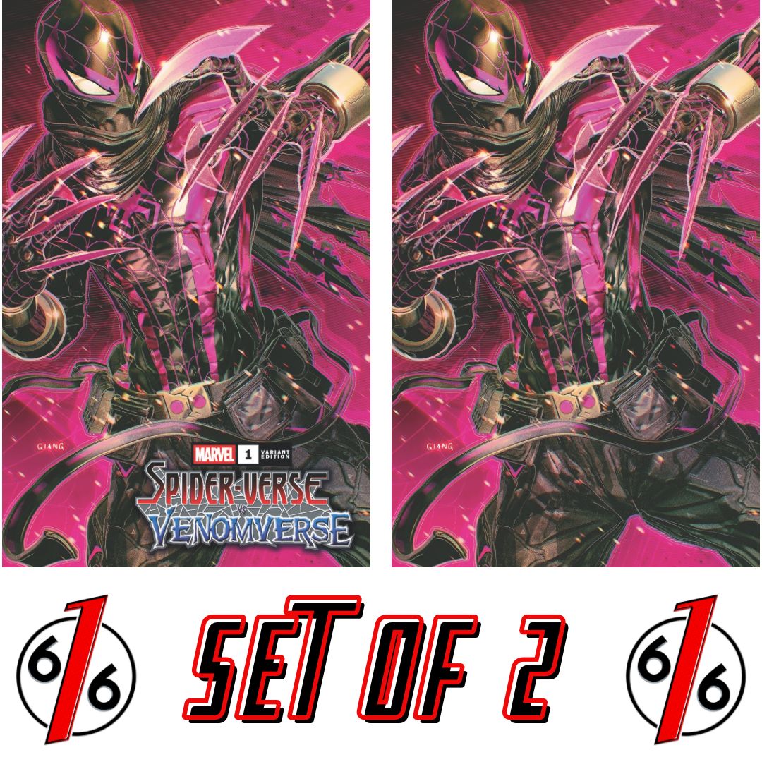 SPIDER-VERSE VS VENOMVERSE #1 JOHN GIANG 616 Trade Dress & Virgin Variant Set LTD 1000