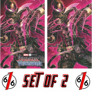 SPIDER-VERSE VS VENOMVERSE #1 JOHN GIANG 616 Trade Dress & Virgin Variant Set LTD 1000