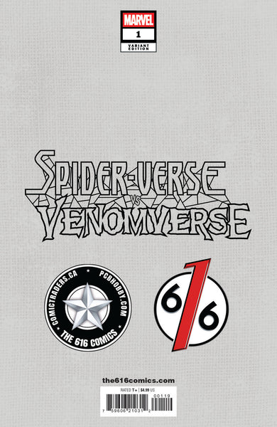 SPIDER-VERSE VS VENOMVERSE #1 JOHN GIANG 616 Trade Dress & Virgin Variant Set LTD 1000
