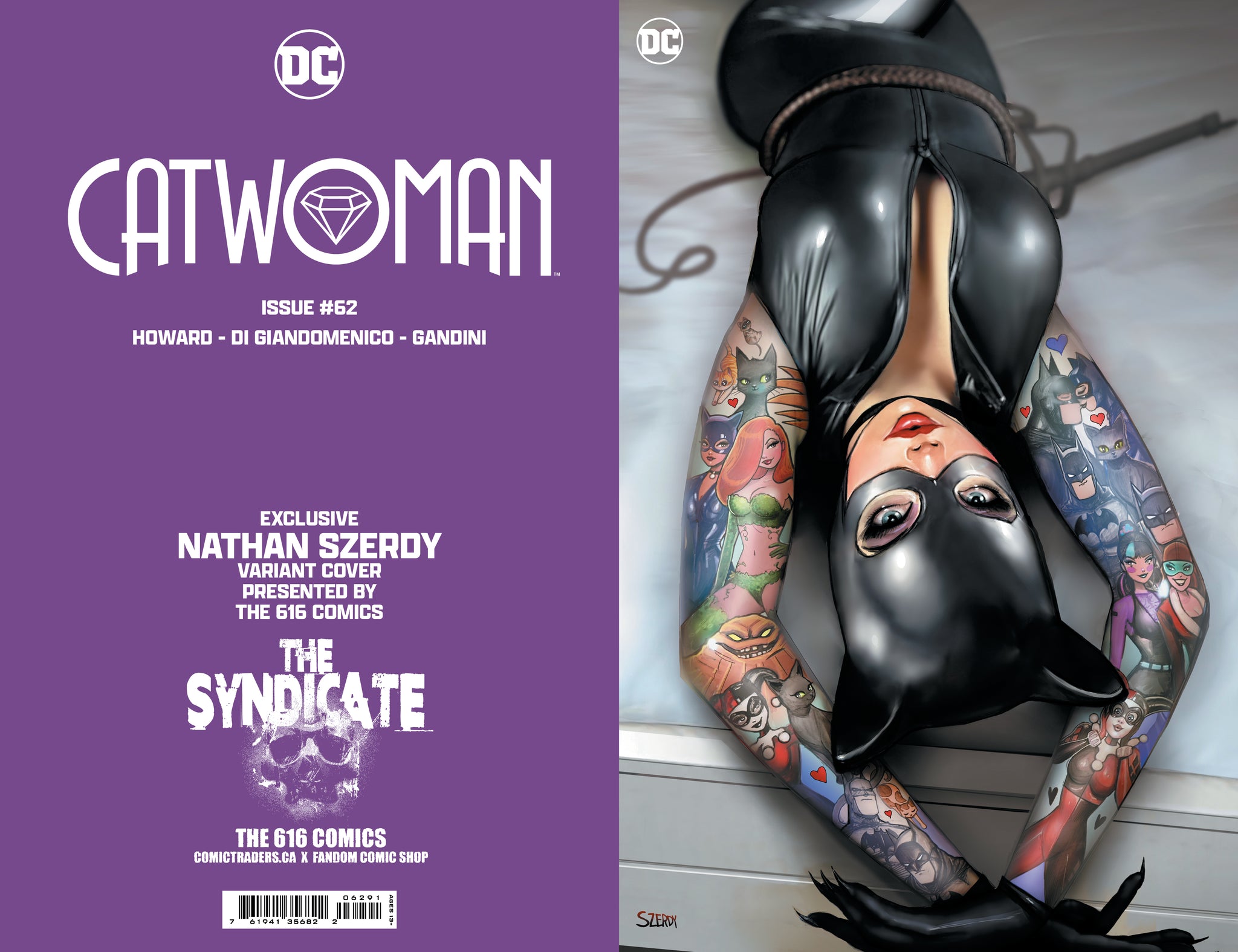 CATWOMAN #50 Tattoo Virgin Variant store - Nathan Szerdy