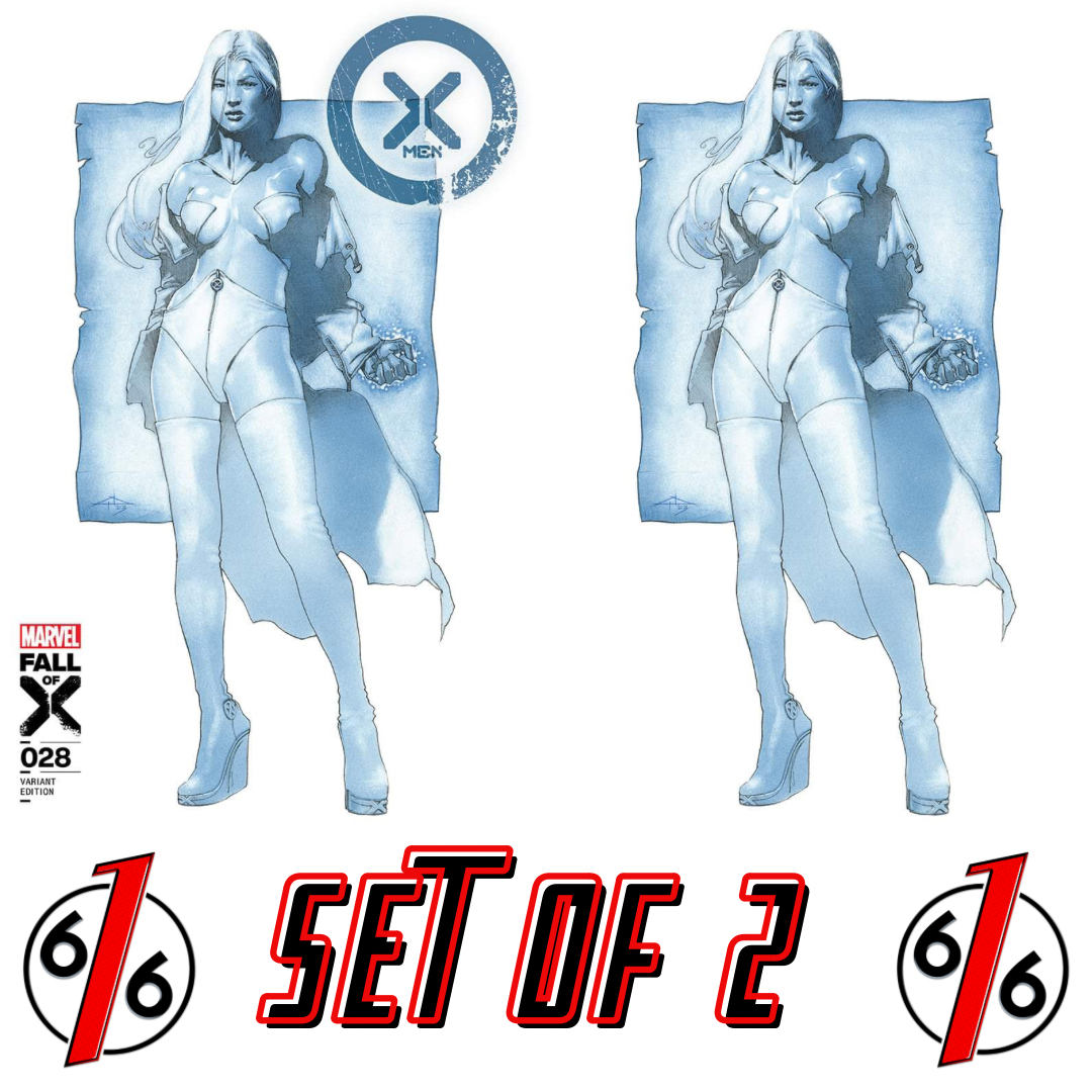 X-MEN #28 GABRIELE DELL’OTTO EMMA FROST Trade Dress & Virgin Variant Set