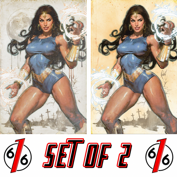 THUNDARR THE BARBARIAN #1 CEDRIC POULAT 616 COMICS Virgin Variant AB Set LTD 500