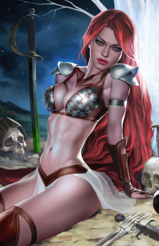 RED SONJA DEATH & THE DEVIL #2 JOSH BURNS 616 Virgin Variant A LTD 500