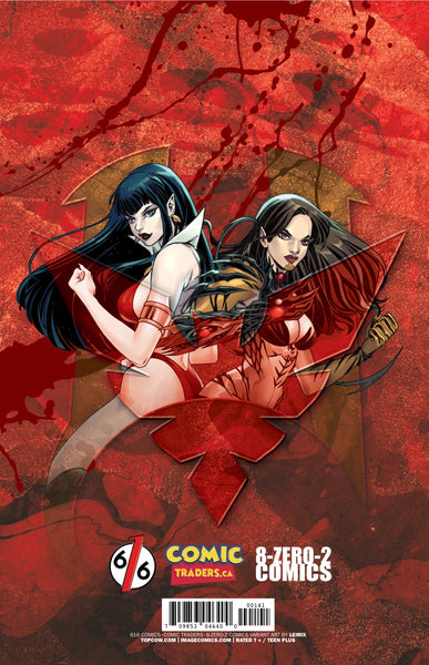 WITCHBLADE VAMPIRELLA 1 LEIRIX LI 616 COMICS Trade Dress Variant A LTD 500