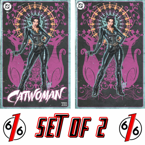 CATWOMAN #81 CEDRIC POULAT 616 Trade Dress & Virgin AB Variant Set LTD 1000