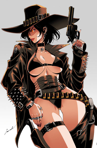 GUN HONEY DOUBLES DOWN #1 GODTAIL 616 COMICS Trade Dress & Virgin Variant ABC Set LTD 250