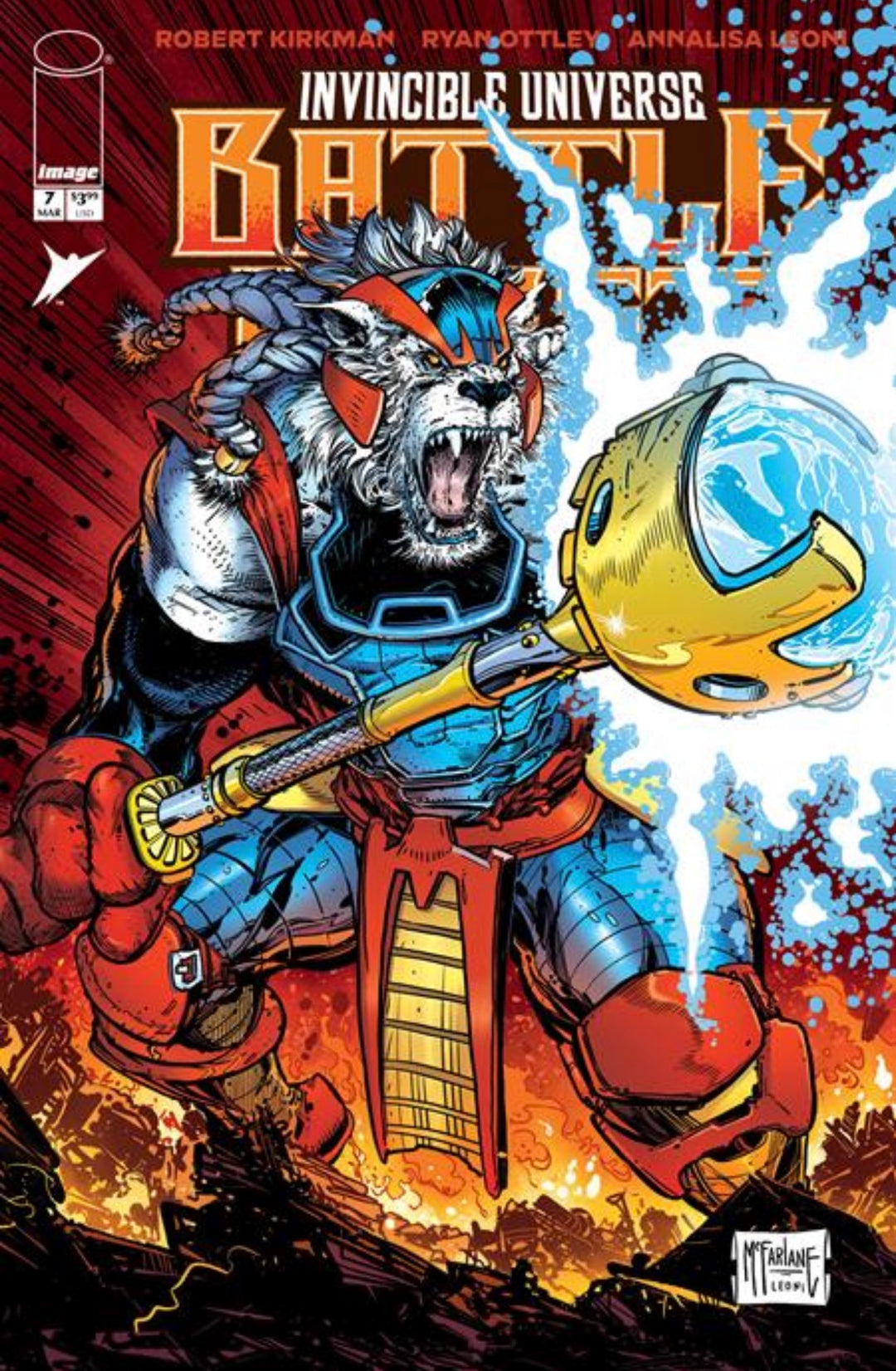 INVINCIBLE UNIVERSE BATTLE BEAST #7 TODD MCFARLANE & ANNALISA LEONI Va ...