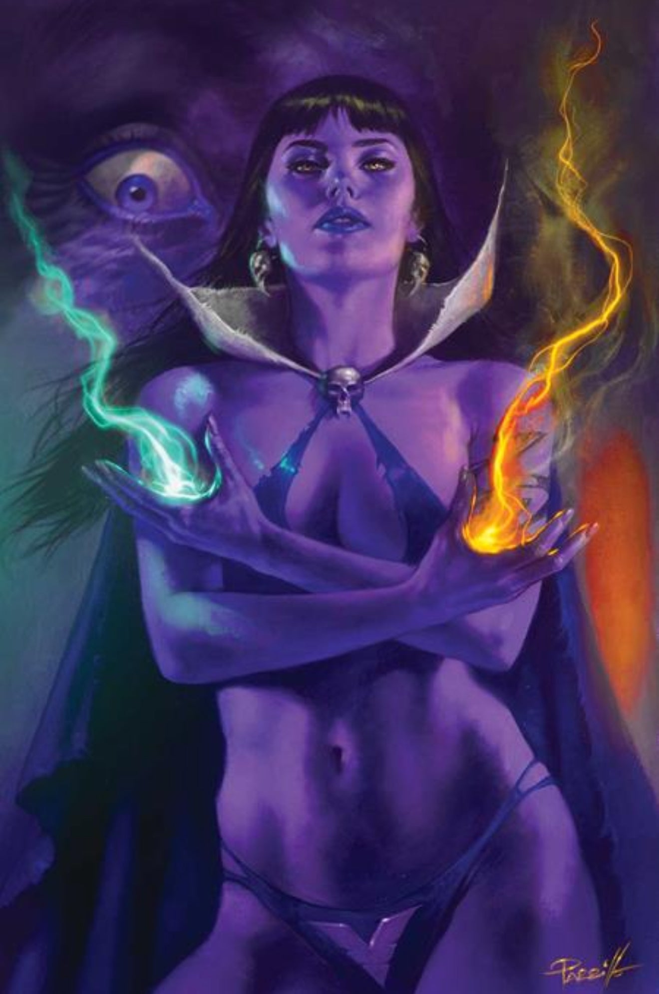 VAMPIRELLA #5 LUCIO PARRILLO 1:10 Virgin UltraViolet FOC Ratio Variant Cvr Q