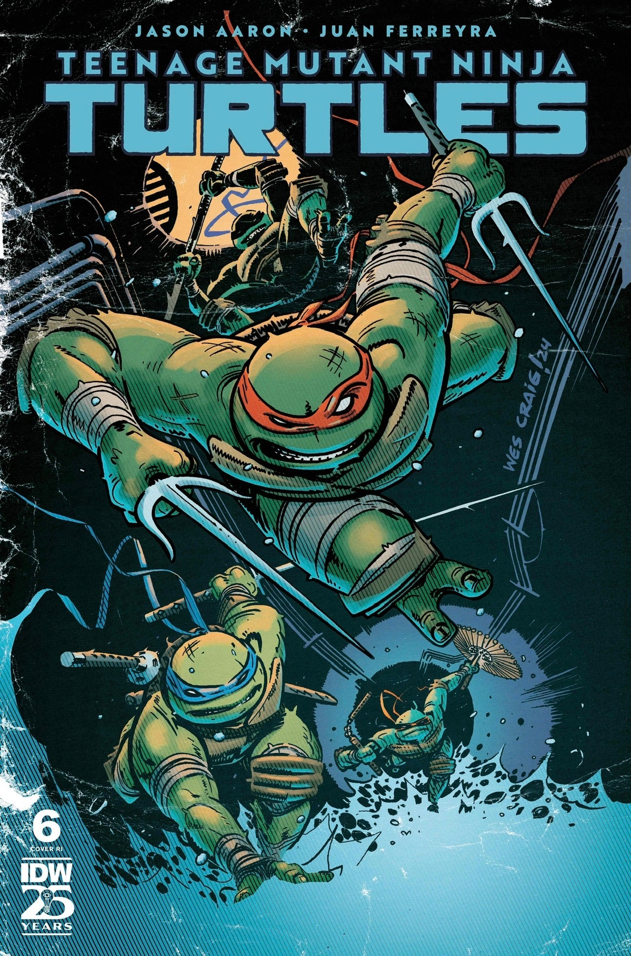 TEENAGE MUTANT NINJA TURTLES 6 WES CRAIG 1:50 Ratio Variant