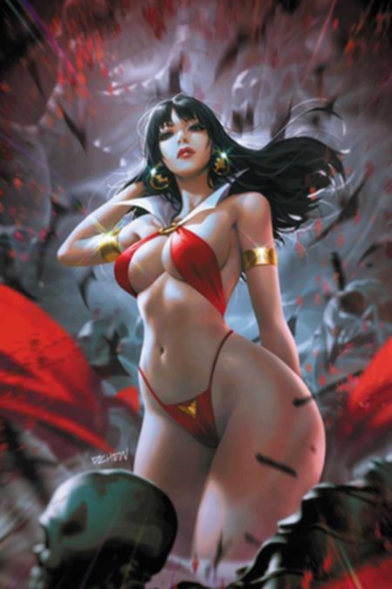 VAMPIRELLA #7 DERRICK CHEW 1:20 Virgin Ratio Variant Cvr N