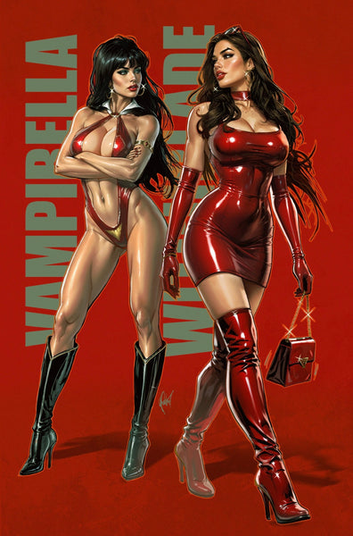 WITCHBLADE VAMPIRELLA 1 CEDRIC POULAT 616 COMICS Trade Dress & Virgin & FOIL Variant ABC Set LTD 500