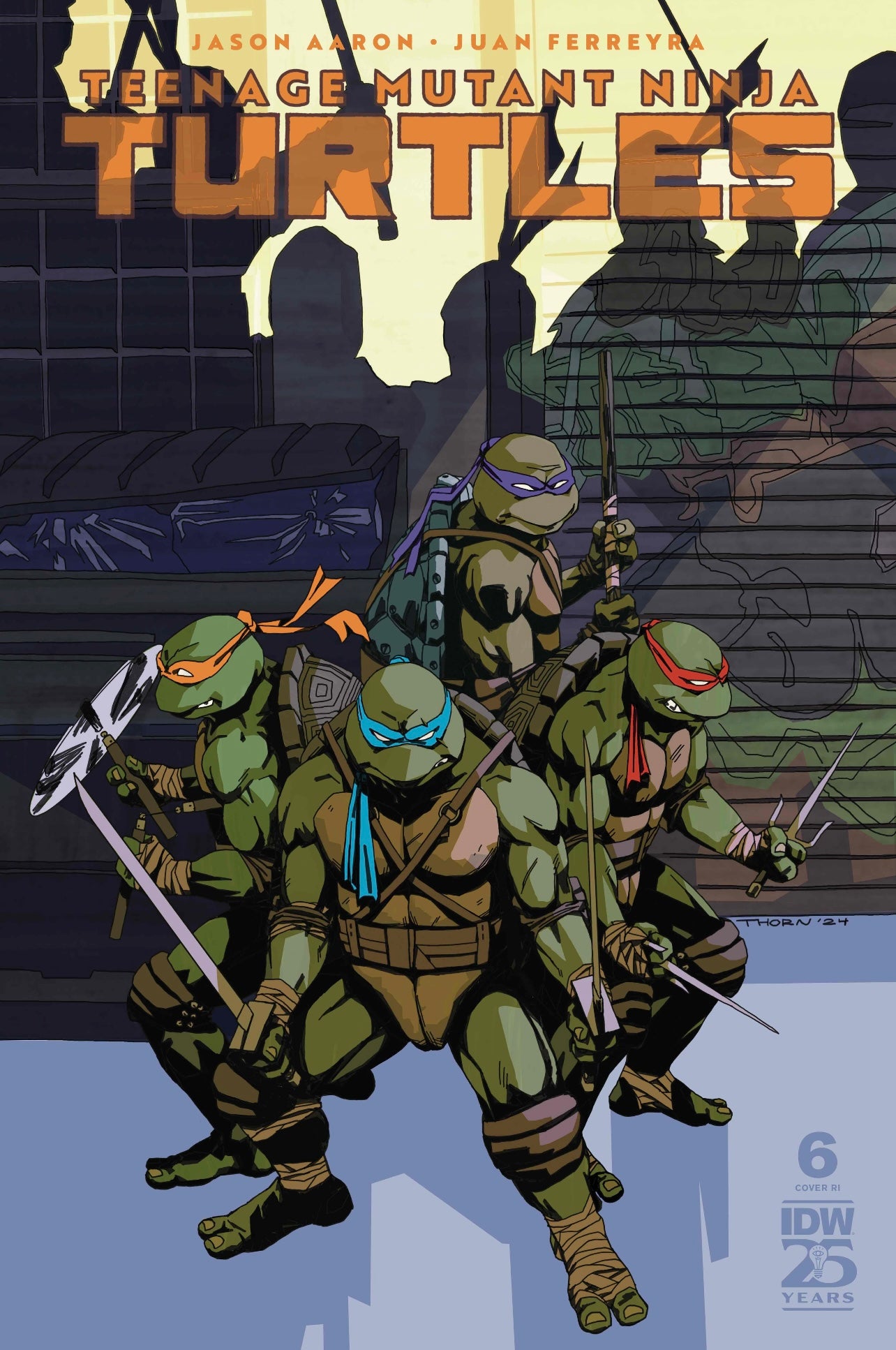 TEENAGE MUTANT NINJA TURTLES 6 CARSON THORN 1:10 Ratio Variant