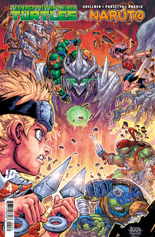 TEENAGE MUTANT NINJA TURTLES X NARUTO 4 FREDDIE WILLIAMS II 1:100 Ratio Variant
