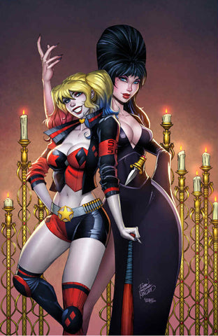 HARLEY QUINN X ELVIRA #1 RYAN KINCAID NYCC Exclusive Virgin Variant