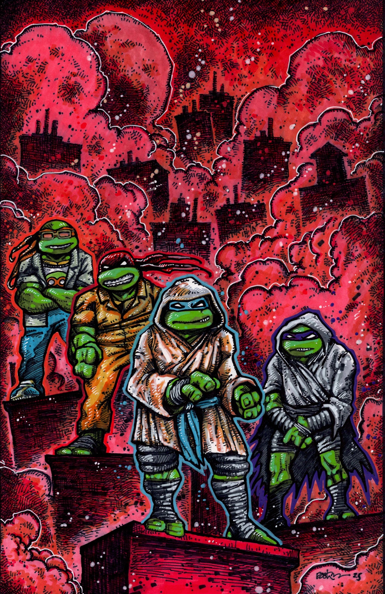 TEENAGE MUTANT NINJA TURTLES 10 KEVIN EASTMAN 1:10 Virgin Ratio Variant