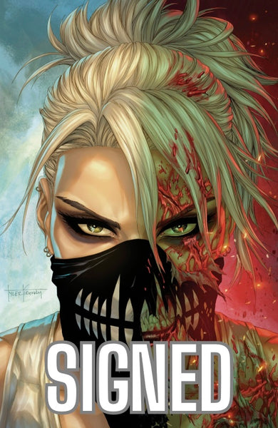 SIGNED - SOMETHING IS KILLING THE CHILDREN #47 TYLER KIRKHAM 616 COMICS Virgin FOIL Variant B LTD 500 COA