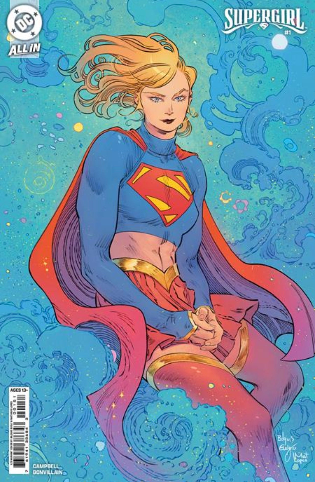 SUPERGIRL #1 BILQUIS EVELY 1:25 Ratio Variant Cvr G