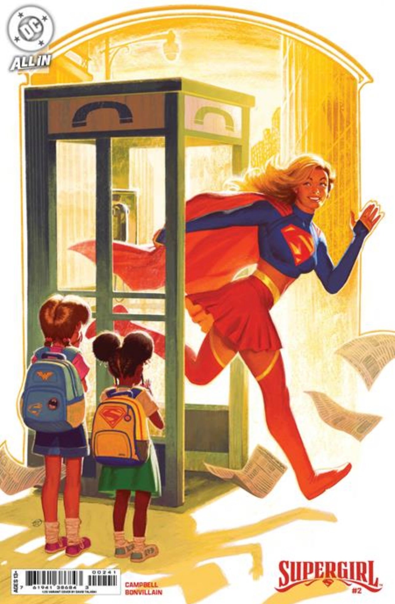 SUPERGIRL #2 DAVID TALASKI 1:25 Card Stock Ratio Variant Cvr E