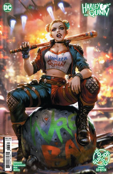 Ombrello Ufficiale Harley Quinn Bombshell – Piegevole, DC Comics, Design Pin-Up, Apertura 107 Cm, Manicotto Incluso