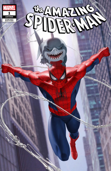 AMAZING SPIDER-MAN #1 JUNGGEUN YOON Jeff The Land Shark Variant Set LTD 1000