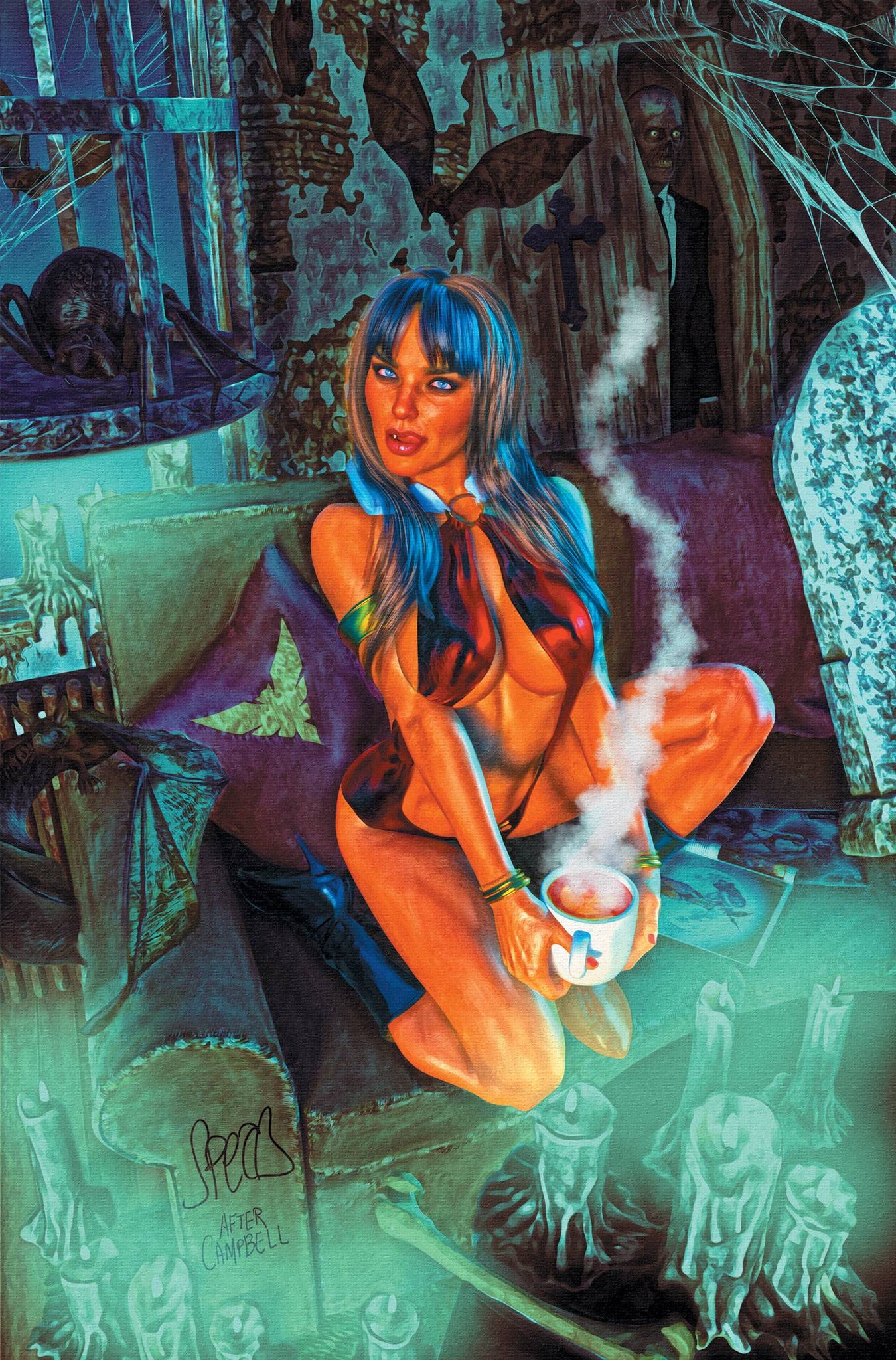 VAMPIRELLA #2 MARK SPEARS 1:20 Virgin Blue Ratio Variant Cvr ZF