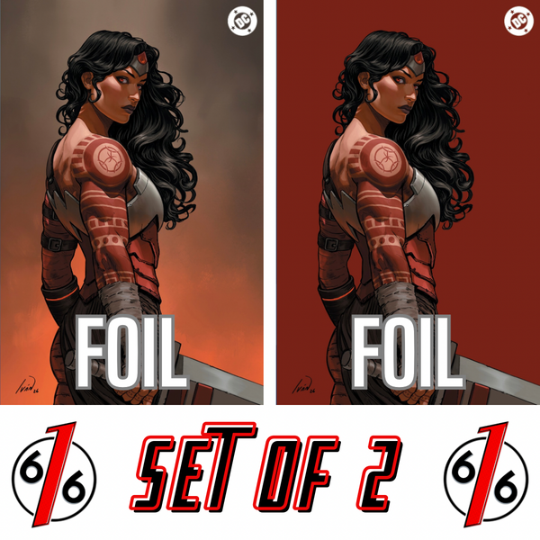 ABSOLUTE WONDER WOMAN #19 IVAN TALAVERA 616 COMICS Virgin FOIL Variant CD Set LTD 1000