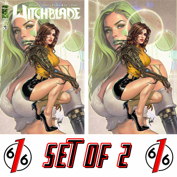 WITCHBLADE #20 CEDRIC POULAT 616 COMICS Trade Dress & Virgin Variant AB Set LTD 500