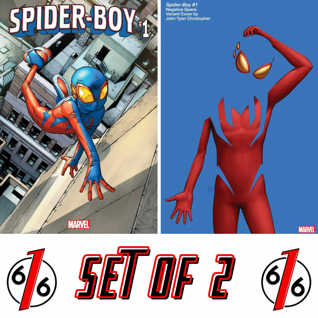 SPIDER-BOY #1 SET RAMOS Main & CHRISTOPHER Negative Space Variant