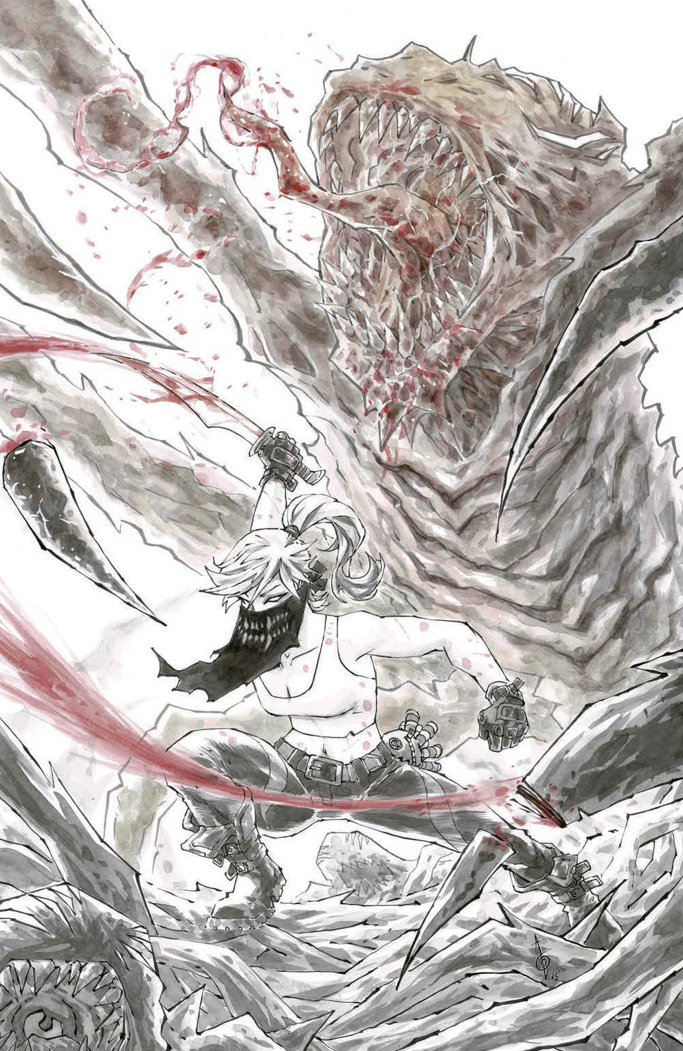 SOMETHING IS KILLING THE CHILDREN #43 ALAN QUAH B&W Virgin Variant LTD 250