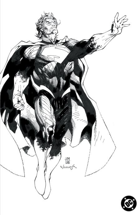 ABSOLUTE SUPERMAN #1 JIM LEE 1:100 B&W Ratio Card Stock Variant Cvr H