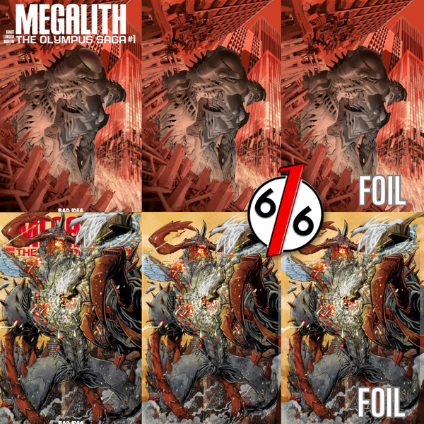 OLYMPUS SAGA MEGALITH #1 ERIC CANETE & MATT DALTON 616 COMICS Trade Dress & Virgin & FOIL Variant ABC Set Of 6 LTD 500