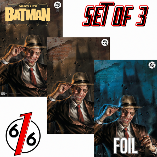 ABSOLUTE BATMAN #20 LUCIO PARRILLO 616 COMICS Trade Dress & Virgin & FOIL Variant ABC Set LTD 1000
