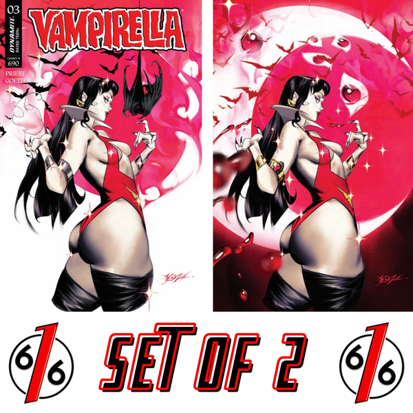 VAMPIRELLA #3 (2026) YONA 616 COMICS Trade Dress & Virgin Variant AB Set LTD 500