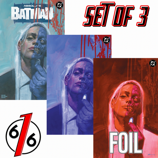 ABSOLUTE BATMAN #22 FABRIZIO DE TOMMASO 616 COMICS Trade Dress & Virgin & FOIL Variant ABC Set LTD 1000