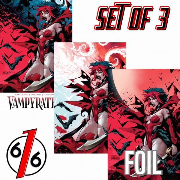 VAMPYRATES #1 YONA 616 COMICS Trade Dress & Virgin Glow In Dark & Virgin Spot Foil Variant ABC Set LTD 500