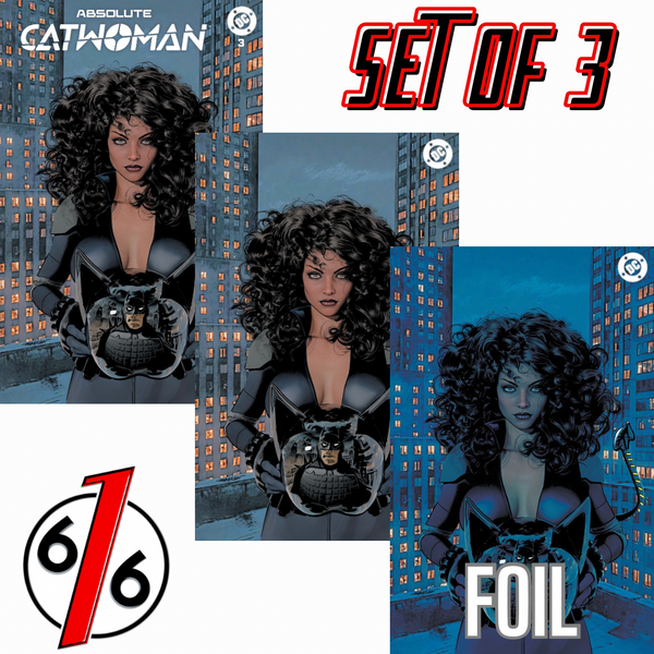 ABSOLUTE CATWOMAN #3 MIKE MAYHEW 616 COMICS Trade Dress & Virgin & Virgin FOIL Variant ABC Set LTD 1000