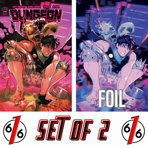 DUNGEON CRAWLER CARL #0 2nd PTG MIRKA ANDOLFO 616 COMICS Trade Dress & FOIL Virgin Variant AB Set LTD 500