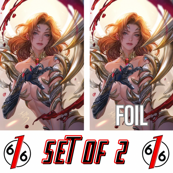 WITCHBLADE #25 FAN YANG 616 COMICS Virgin & FOIL Virgin Variant AB Set LTD 500