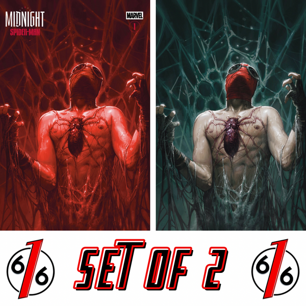 MIDNIGHT SPIDER-MAN #1 DAVIDE PARATORE NYCC Trade Dress & Virgin Variant AB Set LTD 1000