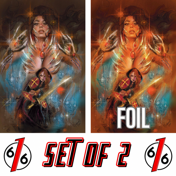 WITCHBLADE SAMHAIN SPECIAL #1 SUSPIRIA 616 COMICS Virgin & FOIL Variant AB Set LTD 500