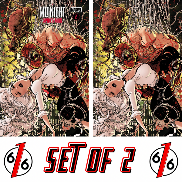 MIDNIGHT SPIDER-MAN #2 KAARE ANDREWS 616 COMICS Trade Dress & Virgin Variant AB Set LTD 1000