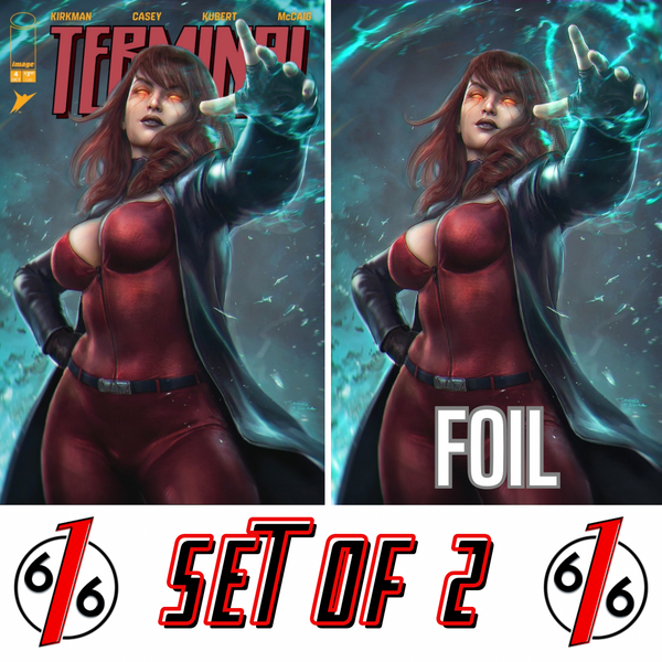 TERMINAL #4 TIAGO DA SILVA 616 COMICS Trade Dress & FOIL Virgin Variant AB Set LTD 1000