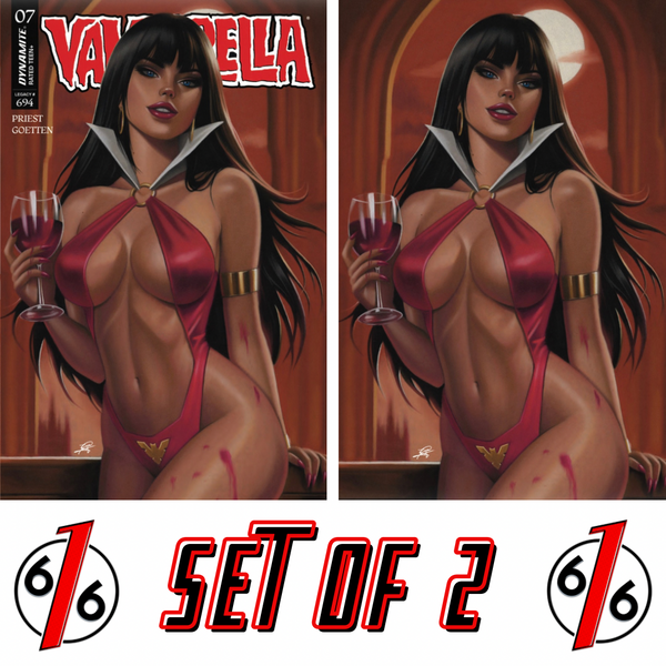 VAMPIRELLA #7 (2026) BORJA BURGUENO MORENO 616 COMICS Trade Dress & Virgin Variant AB Set LTD 500
