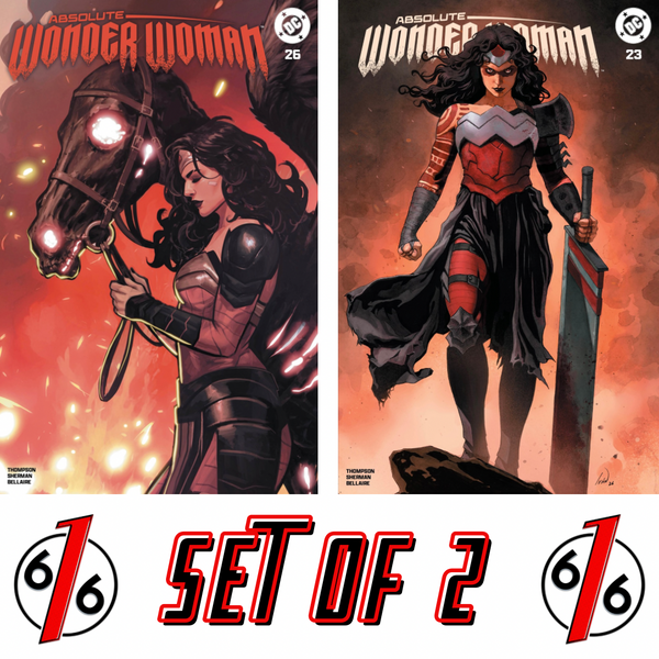 ABSOLUTE WONDER WOMAN #23 & 26 TALAVERA & TOMASELLI 616 COMICS Trade Dress Variant Set LTD 3000