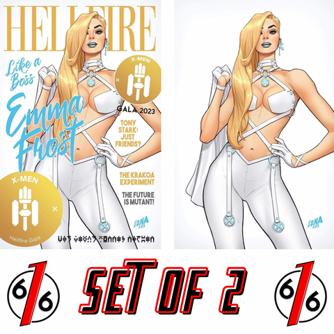 X-MEN HELLFIRE GALA 2023 #1 NAKAYAMA EMMA FROST Trade Dress & Virgin Variant Set