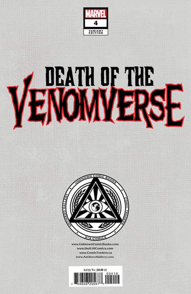 DEATH OF VENOMVERSE 4 DERRICK CHEW Trade Dress & Virgin Variant Set