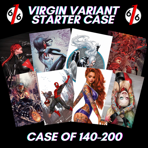 WHOLESALE STORE EXCLUSIVE STARTER SET: Mixed Case VIRGIN / MINIMAL DRESS - 140-200 Comics