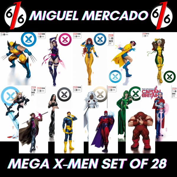 MEGA X-MEN SET MIGUEL MERCADO Trade Dress & Virgin Variant Set Of 28