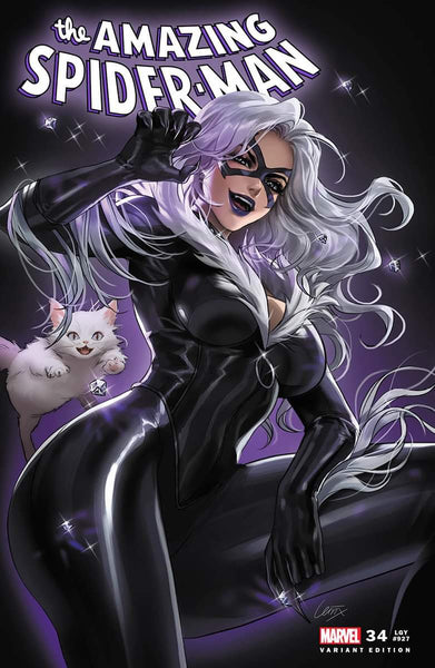AMAZING SPIDER-MAN #34 LEIRIX LI BLACK CAT Trade Dress & Virgin Variant Set