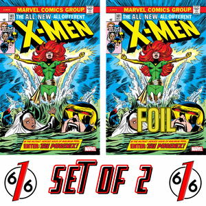 X-MEN #101 FACSIMILE EDITION SET COCKRUM Main & FOIL Exclusive X-MEN #101 FACSIMILE EDITION SET COCKRUM Main & FOIL Exclusive